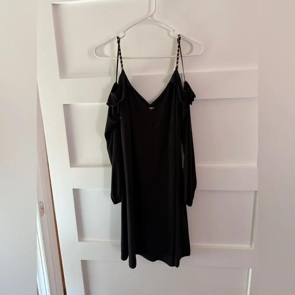 Elegant Black Off-Shoulder Dress